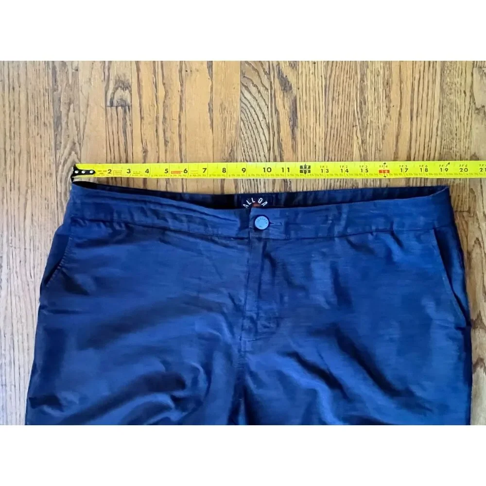 Faherty All Day Gray Hybrid Performance Stretch Chino Shorts Mens Size 38